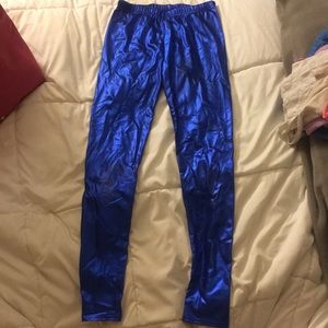 Metallic Blue leggings